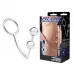 Кольцо на пенис с анальным стимулятором Two Bead Stainless Steel Anal Hook   Cock Ring серебристый 