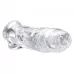 Прозрачная насадка для увеличения члена Realistic Clear Penis Enhancer and Ball Stretcher - 20,3 см прозрачный 