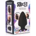 Черная мягкая анальная пробка Squeezable Small Anal Plug - 9 см черный 
