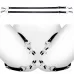 Ремни с зажимами для половых губ Spread Labia Spreader Straps with Clamps черный с серебристым 