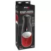 Мастурбатор в колбе с вибрацией Fuck-O-Matic Pro XL черный с белым 