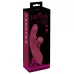 Малиновый вибратор-кролик с функцией постукивания 2 Function Rabbit Vibrator - 22,3 см малиновый 