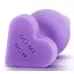 Фиолетовая анальная пробка Naughty Candy Heart Do Me Now - 8,9 см фиолетовый 