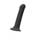 Черный фаллос на присоске Silicone Bendable Dildo L - 19 см черный 