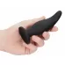 Черная анальная пробка Curve Butt Plug - 11,4 см черный 