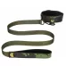 Ошейник с поводком Collar With Leash Army Theme зеленый камуфляж 