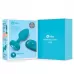 Бирюзовая анальная вибровтулка с кристаллом Vibrating Jewel Plug S/M - 10 см бирюзовый 