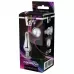 Серебристая анальная пробка с кристаллом Silver Pleasure Plug S - 9 см серебристый 