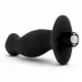 Черный анальный вибромассажёр Silicone Vibrating Prostate Massager 02 - 10,8 см черный 