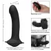Черный женский страпон с вибрацией Me2 Remote Rumbler - 16,5 см черный 