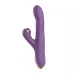 Фиолетовый вибратор-кролик с возвратно-поступательной стимуляцией фиолетовый 