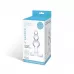 Прозрачная анальная пробка-елочка с 3 шариками Butt Plug with Tapere Base - 11 см прозрачный 