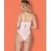 Соблазнительное боди с красивым декольте белый L-XL