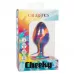 Яркая анальная пробка Cheeky Large Swirl Tie-Dye Plug - 9 см разноцветный 