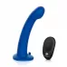Синяя насадка Remote Control P-Spot G-Spot с черными трусиками - 20 см синий с черным 