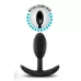 Черный анальный стимулятор Vibra Slim Plug Small - 8,8 см черный 