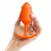 Оранжевая пробка для ношения B-vibe Snug Plug 3 - 12,7 см оранжевый 