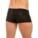 Мужские трусы-хипсы из ткани с текстурой змеиной чешуи Snake Black Boxer черный M