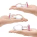 Набор из 3 стеклянных анальных пробок Heart Jewel Plug Set прозрачный 