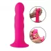 Розовый гибкий фаллоимитатор Squeeze-It Wavy Dildo - 18,3 см розовый 