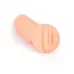 Телесный мастурбатор-вагина с эрекционными кольцами в комплекте телесный 