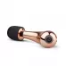 Золотисто-черный мини-вибратор Mini Curve Massager - 13 см золотистый с черным 