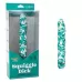 Волнообразный вибратор Squiggle Dick - 15,25 см зеленый с белым 
