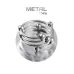 Большое металлическое кольцо под головку пениса серебристый 