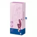 Бордовый вибратор-кролик Touch me - 21,2 см бордовый 