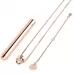 Золотистый вибростимулятор-кулон на цепочке Necklace Rechargeable Vibrator золотистый 