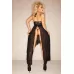 Длинное платье с корсетом Long dress with corsett closing черный M