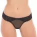 Кружевные трусики с доступом Flirtation Panty черный M-L