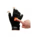 Черная виброперчатка для массажа Fuzu на правую руку черный 