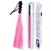 Розовая силиконовая плеть - 35,5 см розовый 