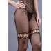 Эффектный боди-комбинезон с интимным доступом черный S-M-L