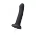 Черный фаллос с имитацией эякуляции Silicon Cum Dildo L - 19,6 см черный 