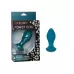 Бирюзовая анальная вибропробка с кристаллом Power Gem Vibrating Crystal Probe - 10,75 см бирюзовый 
