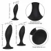 Набор из трех черных анальных пробок Silicone Anal Curve Kit черный 