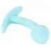 Голубая анальная втулка Mini Butt Plug - 7,1 см голубой 