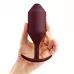 Бордовая пробка для ношения B-vibe Snug Plug 5 - 14 см бордовый 