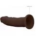 Коричневый фаллоимитатор без мошонки Silicone Dildo Without Balls - 22,8 см коричневый 