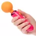 Универсальный мини-wand Home Cumming Queen Vibrating Wand розовый с оранжевым 
