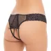 Кружевные трусики с доступом Flirtation Panty черный M-L