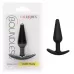 Черная конусовидная анальная пробка для ношения Boundless Slim Plug - 7,5 см черный 