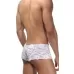 Белые мужские трусы-хипсы из кружевной ткани белый L-XL