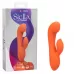 Оранжевый вибромассажер Stella Liquid Silicone Dual “G” - 17,75 см оранжевый 