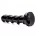 Черный стимулятор с винтовой конструкцией Mighty Screw - 24,1 см черный 