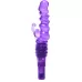 Фиолетовая виброракета с насадкой-кроликом Ribbed Rabbit Vibrator - 21,6 см фиолетовый 