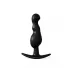Черная фигурная анальная втулка - 8,5 см черный 