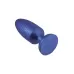 Синяя анальная пробка 4 Inch Silicone Anal Plug - 12 см синий 